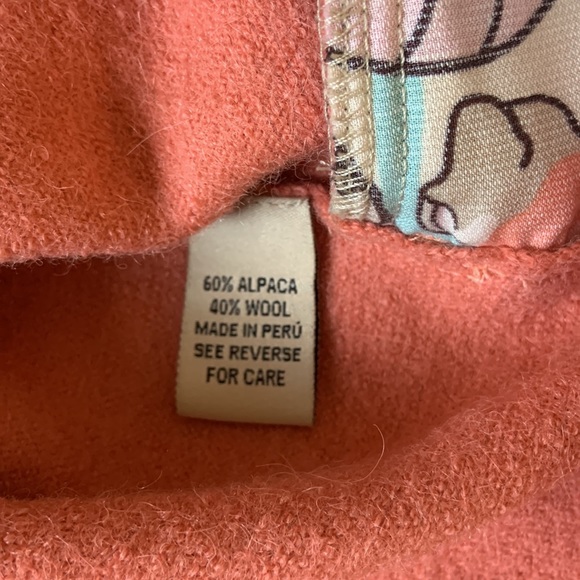 Peach oversized jacket with large collar - Picture 6 of 7